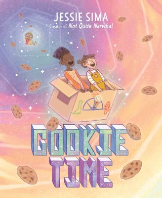 Cookie Time - boy and girl flying in box through the sky