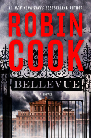 Bellevue by Robin Cook - number 1 NY Times best seller - gated mansion illustration