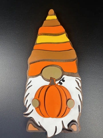 Painted Halloween Gnome