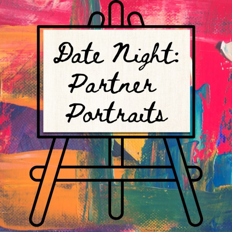 Date Night: Partner Portraits - painted background with an easel